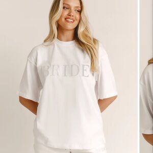Six Stories Embroidered Bride Tshirt